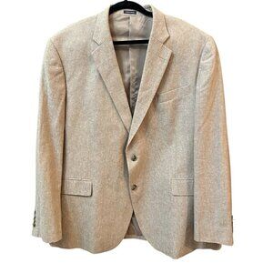 Stafford Men’s Sport Coat Signature Classic Fit Linen Blend Blazer size 48R